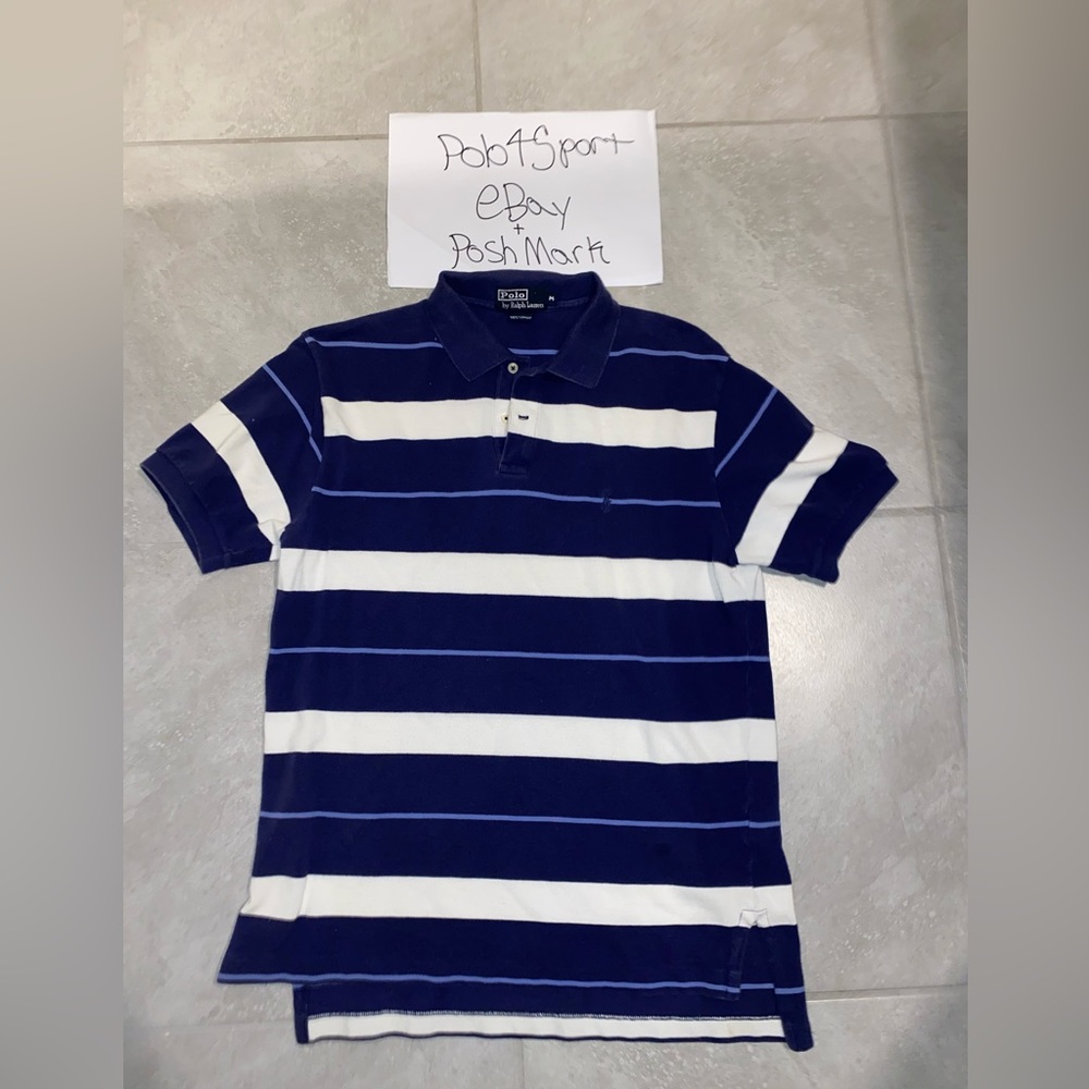 Polo by Ralph Lauren Polo shirt Blue/White Medium Used